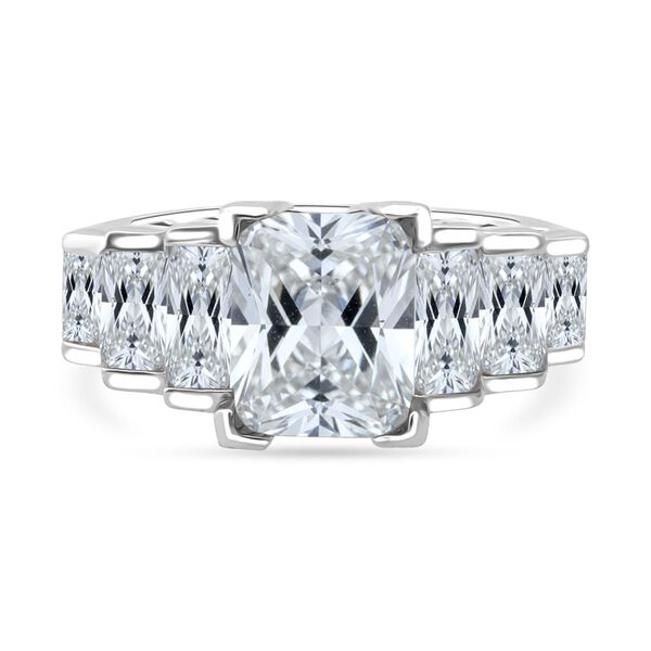 Lustro Stella Weißer Zirkonia Ring 925 Silber rhodiniert (Größe 18.00) image number 0
