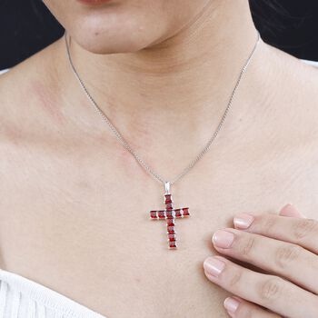 D'Joy Granat Zirkonia Anh&auml;nger mit 50cm Kette