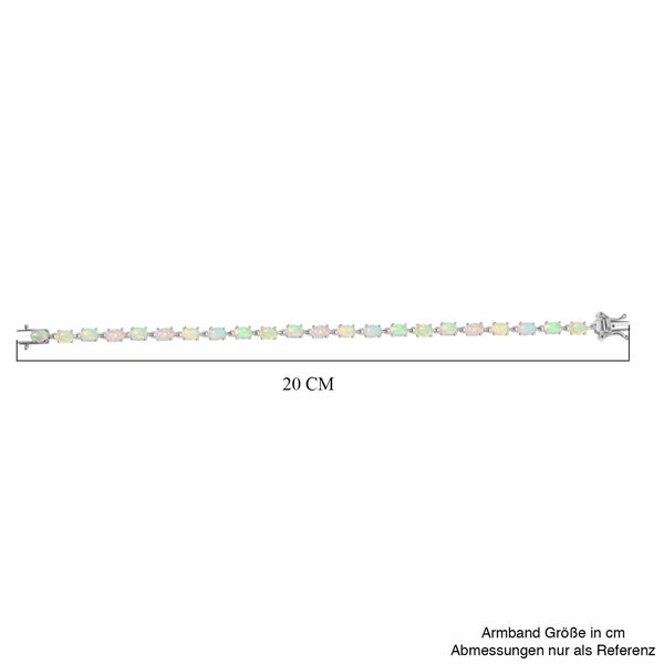 AA Nat&uuml;rliches, &auml;thiopisches Welo Opal Armband, 925 Silber rhodiniert image number 5