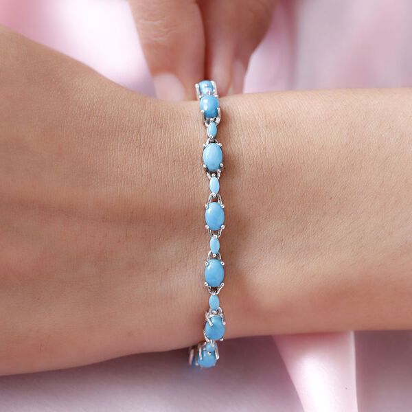 Amerikanisches, natürliches Sleeping Beauty Türkis-Armband, 19 cm - 9,92 ct. image number 3
