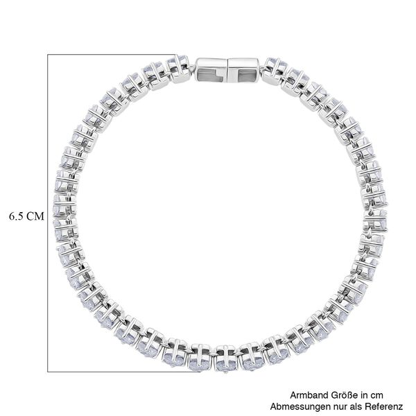 D'Joy Moissanit Armband ca. 19 cm 925 Silber rhodiniert ca. 10,03 ct. image number 5