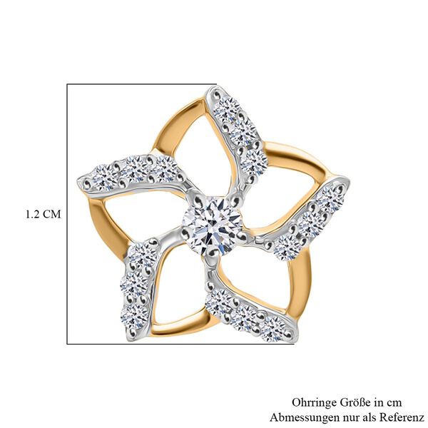 LUXURIANT SGL zertifizierte SI-GH Labor Diamant Ohrringe - 0,35 ct. image number 3