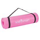SOUL SMART - NBR Yoga-Matte mit Riemen, feuchtigkeitsbeständig, 188x61cm, rosa