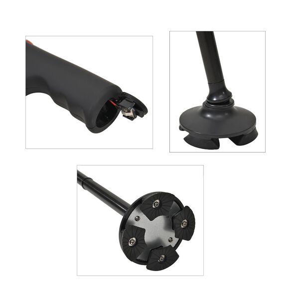 LIVMORE Smart Gehstock, klappbar, 85-97cm, LED Licht, SOS Alarm, Schwarz image number 11