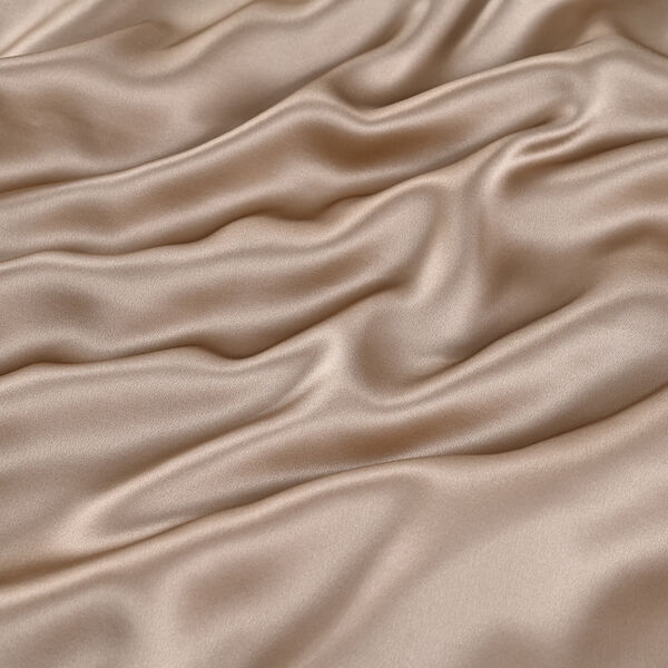 LA MAREY SIGNATURE Seiden Bettw&auml;sche Set, 4 teilig, 230x260cm, 100% Maulbeerseide, Goldbraun image number 7