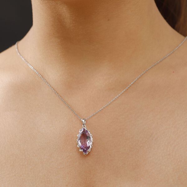 AA Rose De France Amethyst Anh&auml;nger - 7,40 ct. image number 3