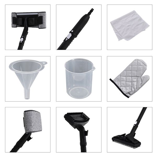 Kraftvoller Dampfreiniger 1800W, 5 Bar f&uuml;r Haushalt und Reiningung image number 5