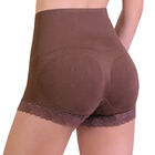 SANKOM Damen Haltungskorrektur Panty mit Spitze Shapewear, Größe XXL, Burgundenrot image number 3