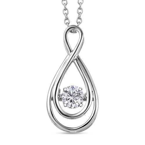 EF Moissanit Anhänger mit 45cm Kette - 0,45 ct. image number 0