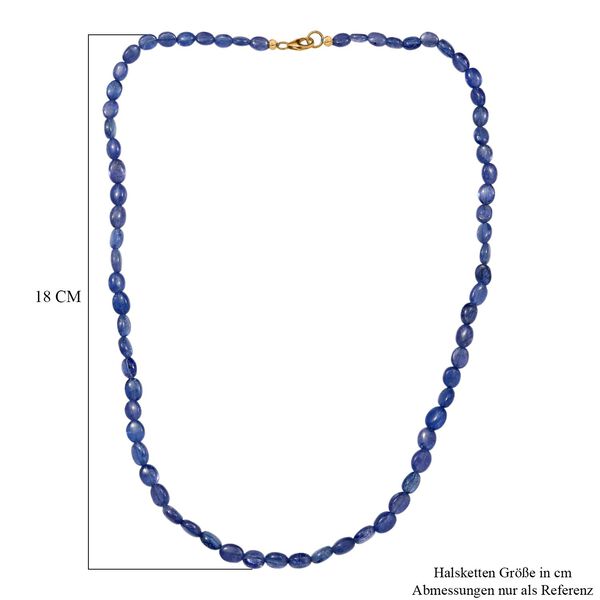 AAA Tansanit 45cm Halskette und 19cm Armband in 585 Gold image number 7