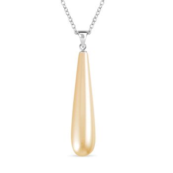 Goldenes Muschelkernperle-Schmuckset