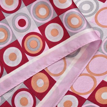 LA MAREY 100% Maulbeeren-Seidenschal, Satin, Rosa