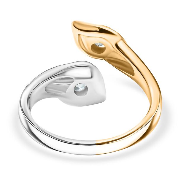 D'Joy blauer Zirkon zweifarbiger Ring - 0,68 ct. image number 6