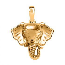 Elefanten-Anhänger aus 750er vergoldeter Bronze, 0,92g