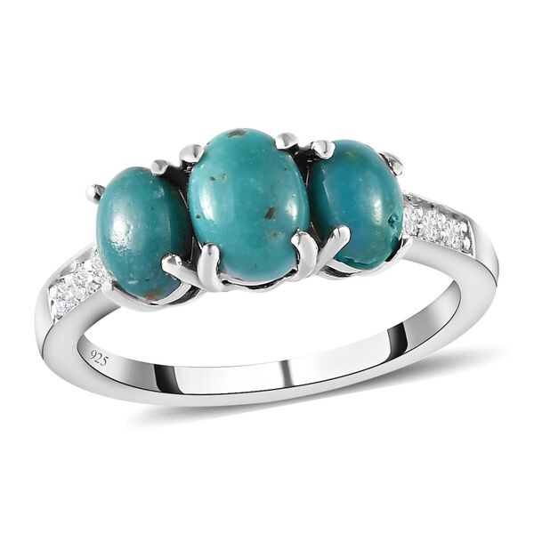 Sierra Nevada T&uuml;rkis und Zirkon Ring - 1,91 ct. image number 4