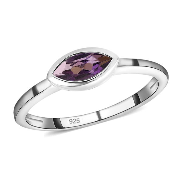 Afrikanischer Amethyst Ring 925 Silber  ca. 0,35 ct image number 2