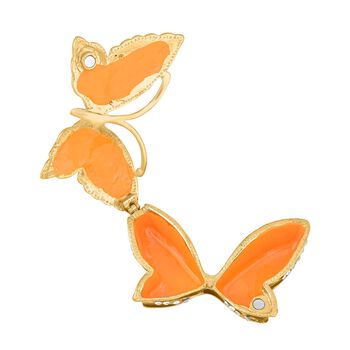 Emailliertes Schmetterlings-Kristall-Schmuckk&auml;stchen 7,5x2cm