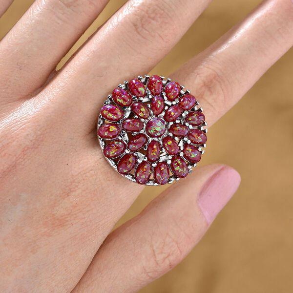 Simuliertes Rotes Resin Ring Flexibel cm ca. image number 2