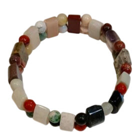 Mehrfarbig Edelsteine Armband Flexibel ca. 125,00 ct.