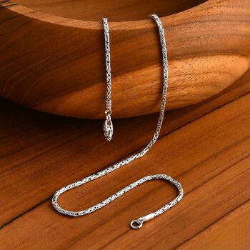 Royal Bali Kollektion - Borobudur Halskette in 925 Silber, 45 cm