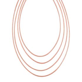 Schlangen-Halskette 50cm, Roségoldton