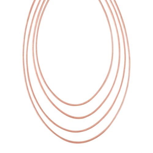 Schlangen-Halskette 50cm, Roségoldton image number 0