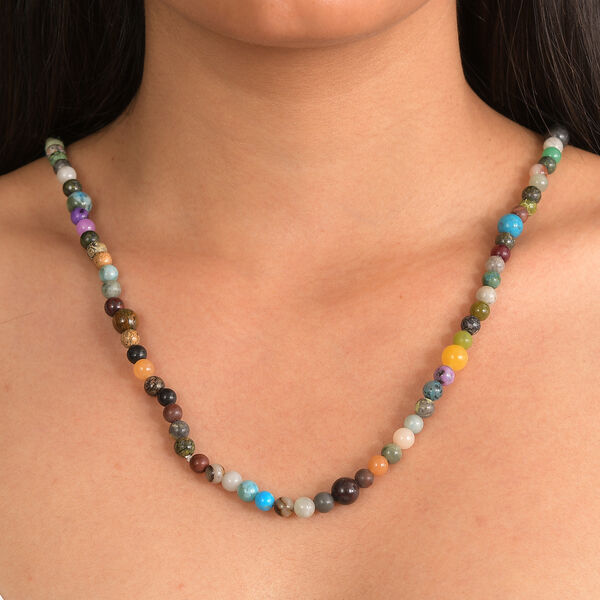 Multi Edelstein 91cm Halskette - 285 ct. image number 2