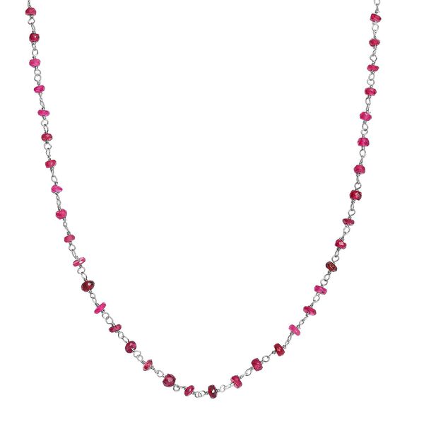 Blush afrikanische Rubin-Halskette