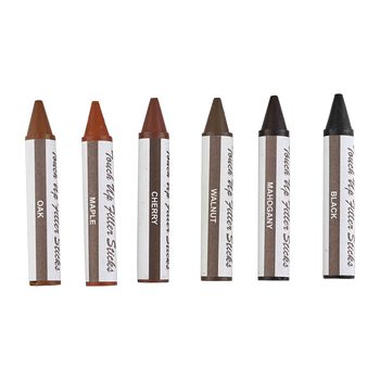 M&ouml;belreparatur-Set aus 12 Teilen, 6 verschiedene Farben