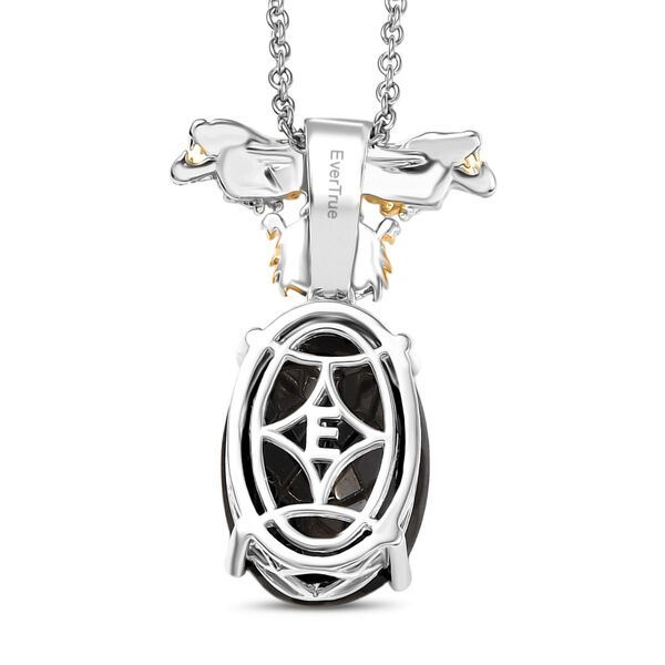 Elite Shungit, Weißer Zirkon Schmuckset ca. 45 cm ca. 8.26 ct image number 4