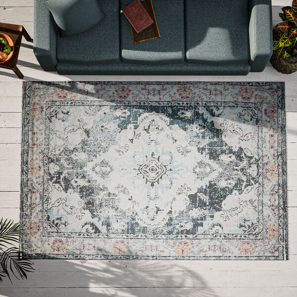 Digitaldruck Teppich, Gr&uuml;n Wei&szlig; image number 1