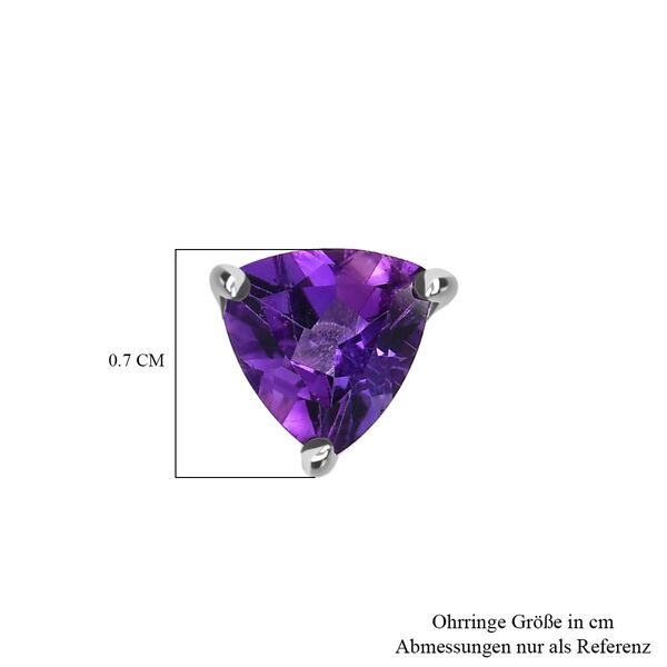 Afrikanische Amethyst Ohrringe, 925 Silber ca. 1.25 ct image number 5