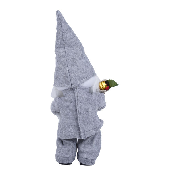 Tanzender Weihnachtsmann, 3xAA Batterie (nicht inkl.), Größe 12x10x30 cm, Grau und Weiß image number 2