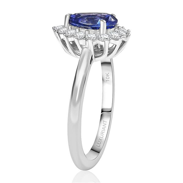 LUXURIANT DIAMOND - AAA Tansanit, Lab Grown Diamant Ring 417 Gold (Gr&ouml;&szlig;e 16.50) ca. 1,50 ct image number 3