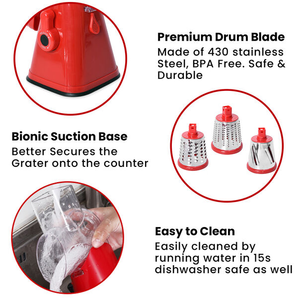 Obst- und Gem&uuml;seschneider, Rot image number 4