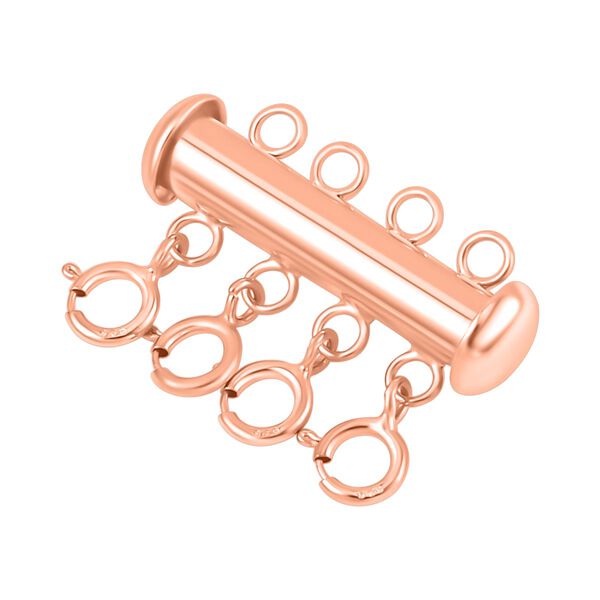 Halskette Verschluss in ros&eacute;vergoldetem 925 Silber image number 2