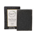 FIZZY FERN - handgemachte Tiefenreinigungsseife mit Holzkohle, Sheabutter und Weizenkeimöl, 125g