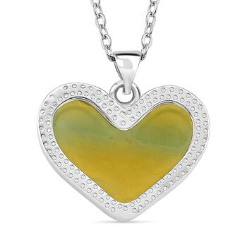 Mehrfarbiger Fluorit Schmuckset ca. 50 cm 316L Edelstahl ca. 20.00 ct