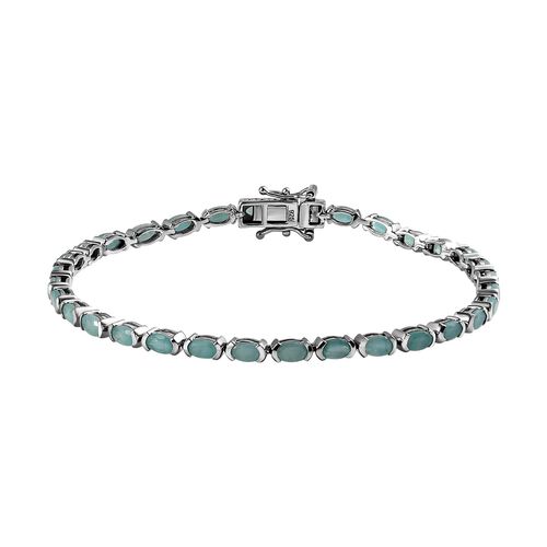 AA Grandidierit Armband, ca. 20 cm, 925 Silber platiniert ca. 7,22 ct image number 0
