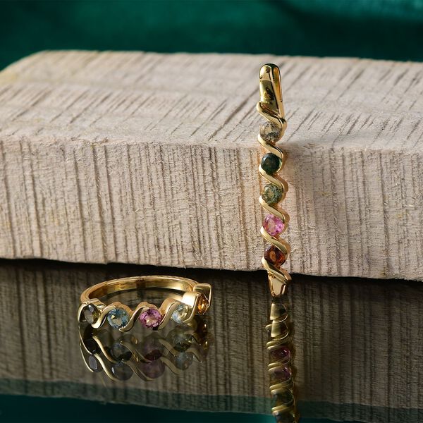 Multi-Turmalin Schmuckset - 1,5 ct. image number 2