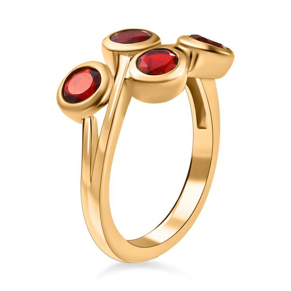 Mexikanischer Kirschfeuer-Opal-Ring, 925 Silber Gelbgold Vermeil  ca. 0,72 ct image number 5