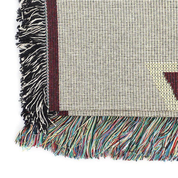 Jacquard gewebte H&auml;keldecke mit Fransen, Santa-Fe-Muster, Gr&ouml;&szlig;e 130x150 cm, Elfenbeinfarben image number 5