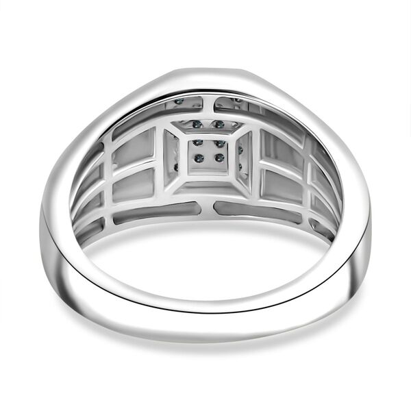 Blauer Diamant-Herrenring - 0,25 ct. image number 6