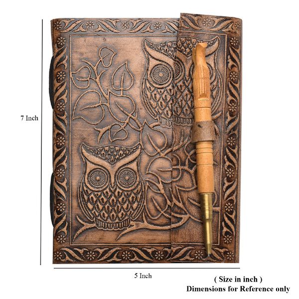 GifHandgefertigtes Tagebuch aus Leder image number 5