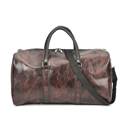 Stylische Weekender - Vielseitige Tasche, Ma&szlig;e 50x26x28cm, Kaffee