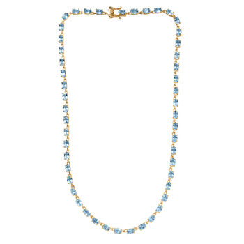 EverTrue himmelblaue Topas 45cm Halskette - 26,56 ct.