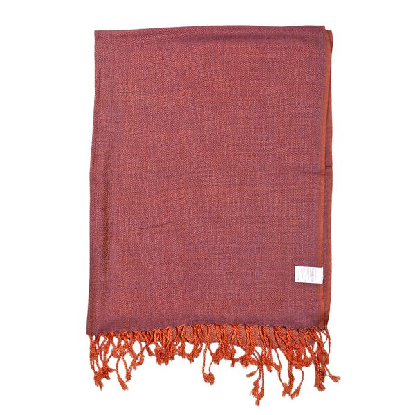 Doppelgewebter Schal, Orange image number 7