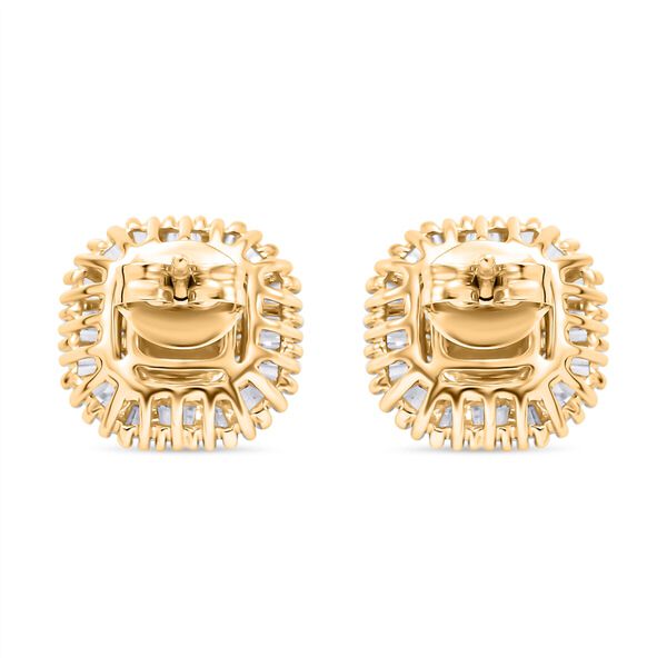 Zertifiziert und gepr&uuml;ft AAA orange Saphir, gelbe und wei&szlig;e Diamant Ohrringe in 585 Gold - 2,44 ct. image number 3