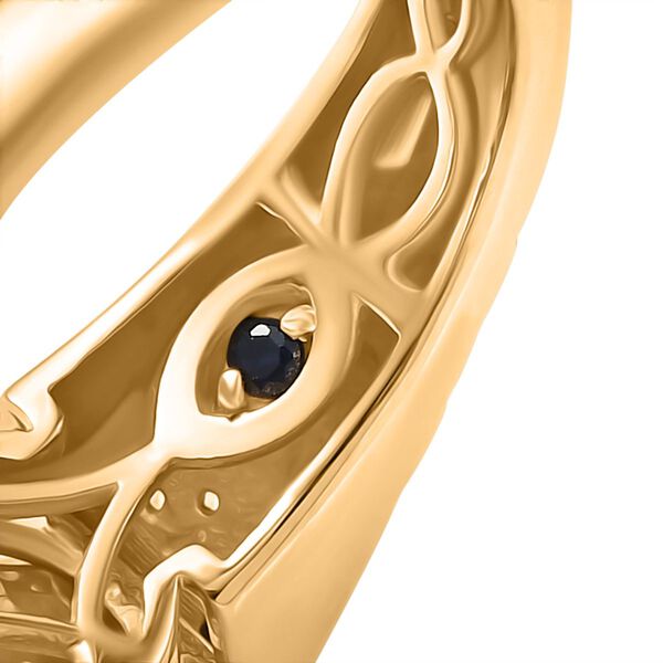 GP Trionfo Kollektion - AA Serra Gaucha Citrin, Zirkon und Kanchanaburi blauer Saphir Ring - 1,87 ct. image number 9