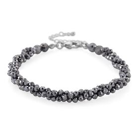 Terahertz Halskette ca. Flexibles cm 316L Edelstahl ca. 80.00 ct